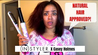 Instyler x Casey Holmes  Is It Natural Hair Approved [upl. by Yelahs]