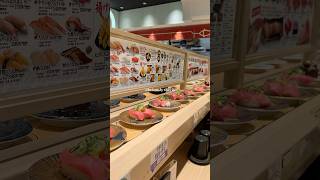 Conveyor belt sushi in Japan is what dreams are made of foodie foodlover japan osaka sushi [upl. by Lorsung642]