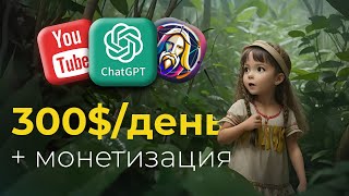 Создавай Мультики с ChatGPT и ЗАРАБАТЫВАЙ на YouTube 10000мес  Анимированные видео [upl. by Yrelav403]