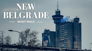 Night Walk in New Belgrade Serbia  Binaural City Sounds  4K ASMR [upl. by Ainafetse]