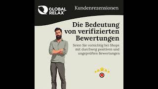 Sehen Sie sich die mehr als 3000 verifizierten Bewertungen von GLOBAL RELAX auf Google oder Amazon [upl. by Patricio]