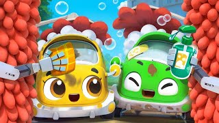 Lets Take a Bath  Fun Bath Time Song  Vehicles Song  Kids Songs  BabyBus [upl. by Adaliah]