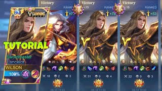 HOW TO  LANCELOT  FULL GAMEPLAY TUTORIAL  BEST TIPS amp TRICKS 2023  PERFECT BUILD amp ROTATION [upl. by Canada]