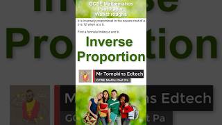 Inverse Proportion  GCSE Maths OCR AQA EdExcel shorts [upl. by Inneg]