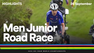 FULL RACE 2024 UCI Road World Championships Junior Men Road Race [upl. by Lanaj]