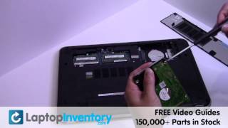 Dell Inspiron 17R 15R Hard Drive Replacement Repair  SATA Laptop Notebook Install Guide Replace [upl. by Alilad]