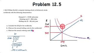 Inventory Management Economic Order Quantity EOQ [upl. by Landbert]