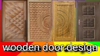 Wooden main door designs for home 2024  Modern single wood door design [upl. by Annawad]