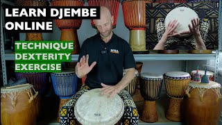 Djembe Dexterity Exercise  Learn Djembe Online [upl. by Loats]