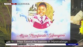 Mpumalanga Crash  Learners laid to rest at mass funeral  Premier Mandla Ndlovu pays tribute [upl. by Nicholas622]