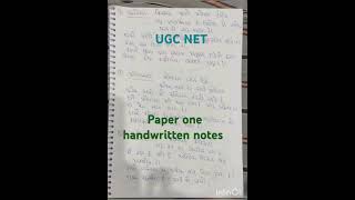 Ugc Net paper 1 notes ugcnetpaper1 [upl. by Yelnet]