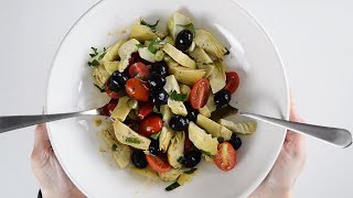 Fast 5 Min Artichoke Salad vegetarian saladrecipes salad italianfoodrecipes [upl. by Ennairac704]