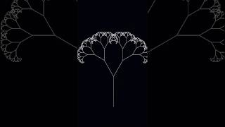 Creation of Fractal tree fractal math shorts [upl. by Crespo]