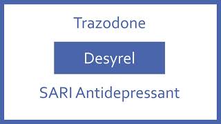 Trazodone Pronunciation  Generic Name Brand Name Indication Top 200 Drugs PTCB NCLEX Test Prep [upl. by Gerger]