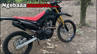 Knalpot Tridente F20 Fullsystem CRF 150L  suara mengebaskan [upl. by Aire]