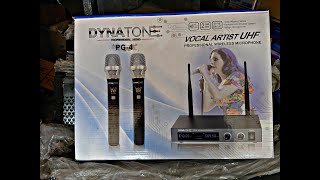 DYNATONE DUAL UHF WIRLESS MICROPHONE UNBOXING amp REVIEW [upl. by Staci]