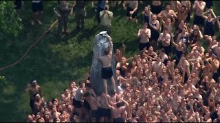 Naval Academy Herndon Monument Climb  Class of 2026 [upl. by Akoek513]