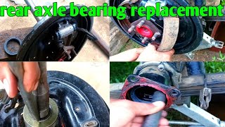 how to change rear axle bearing rear axle bearing replacement real Exle bearing fitting Maruti gyp [upl. by Sanyu]