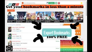 How to Export your Manganelo MangakakalotManganato or Mang4life Bookmarks in less than 2 minutes [upl. by Hereld]