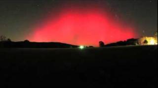 Bright Red Aurora Lights Up Night Sky In Arkansas [upl. by Melvin446]