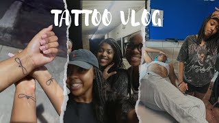 Tattoo Vlog  Matching TATTOOS [upl. by Nauaj]