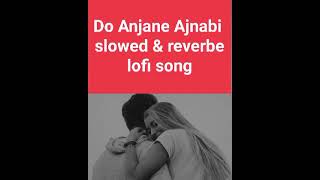 Do anjane ajnabi  slowedreverb full audio songmusiclover [upl. by Anirtap]