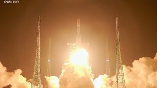 Long March 7 Launches Tianzhou 8 Cargo Spacecraft to the TSS [upl. by Yalonda]