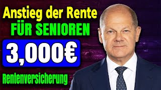 Bemerkenswerter Anstieg 3000€ der deutschen Rentenfonds für Rentner in der Rentenversicherung [upl. by Muriah19]