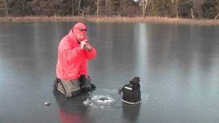 First Ice in Central Wisconsin Brought to you by The Reel Shot amp MrBluegill [upl. by Galan916]