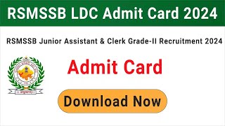 LDC Admit card 2024 jari [upl. by Nomyaw326]