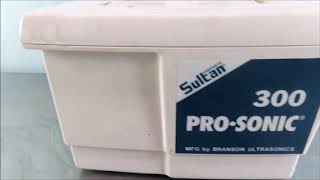 Branson 300 Pro Sonic Ultrasonic Cleaner [upl. by Ydnar]