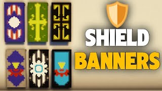 Minecraft  Shield Banners Design Tutorial  TadCreeper [upl. by Arretahs243]