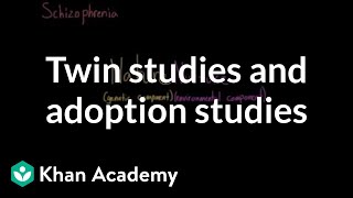 Twin studies and adoption studies  Behavior  MCAT  Khan Academy [upl. by Mayberry833]