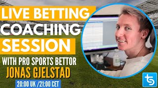 Trademate Live Betting Coaching Session w Pro Sports Bettor  Jonas Gjelstad [upl. by Acisej]