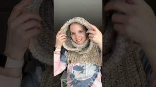 Matrixx Hood in Oatmeal and Fossil crochet crochetcreations [upl. by Latsryc]