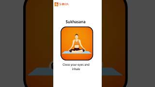 how to do sukhasana howto yogagratuita yogagujarati [upl. by Ymiaj]