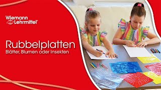 🍂💮Rubbelplatten mit verschiedenen Motive kreativ in der Schule nutzen [upl. by Northway]