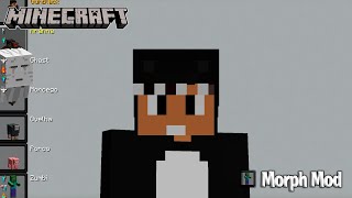 Morph  SE TRANSFORME EM MOBS   TUTORIAL MINECRAFT MOD 26 PT BR [upl. by Nomelif]