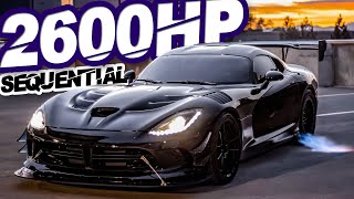 2600HP Turbo Viper UNDEFEATED ON THE STREET 9L Stroker  Sequential 2000lbft OF TORQUE [upl. by Aleb]