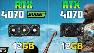 RTX 4070 SUPER vs RTX 4070  Test In 8 Games [upl. by Arreis]