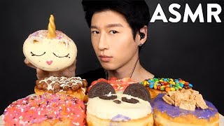 ASMR CALIFORNIA DONUTS amp COFFEE Whispering SOFT  CRUNCHY EATING SOUNDS  Zach Choi ASMR [upl. by Ibson]