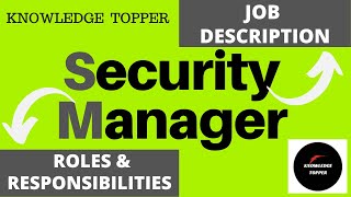 Security Manager Job Description  Security Manager Roles and Responsibilities [upl. by Errehs291]