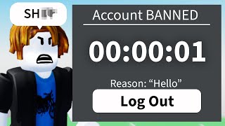 I tried getting BANNED on Roblox in 1 HOUR [upl. by Edelsten189]