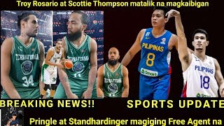 Former Ginebra Stanley Pringle free agent na at Christian Standhardinger aalis na sa PBA [upl. by Namreg]