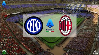 INTER vs AC MILAN  SERIE A  EA FC24  PSD1EZ [upl. by Arie841]