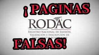 📣ESTAFAS CON RODAC😱 📌Validación de certificados [upl. by Lilyan]