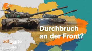 Diese Fortschritte macht die Ukraine bei der Gegenoffensive  ZDFheute live mit Militärexperte Karl [upl. by Annadroj]