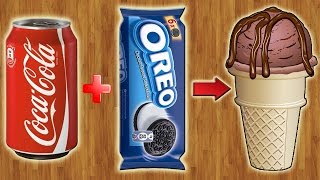 How to make OREO Ice Cream in a CocaCola cup [upl. by Choong]