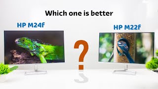 HP M22f Monitor indepth bangla review amp comparison with HP m24f [upl. by Neersan745]