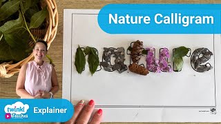 Fun Nature Calligram Outdoor Activities [upl. by Aicek]